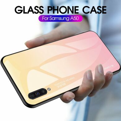 Захисний чохол Deexe Gradient Color для Samsung Galaxy A50 (A505) / A30s (A307) / A50s (A507) - Gold / Pink