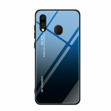 Захисний чохол Deexe Gradient Color для Samsung Galaxy M20 (M205) - Blue / Black