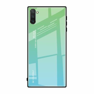 Захисний чохол Deexe Gradient Color для Samsung Galaxy Note 10 (N970) - Blue / Green