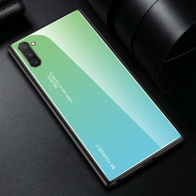 Захисний чохол Deexe Gradient Color для Samsung Galaxy Note 10 (N970) - Blue / Green