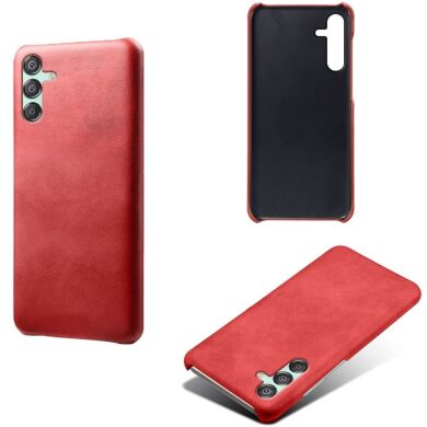 Защитный чехол Deexe Leather Back Cover для Samsung Galaxy M15 (M156) - Red