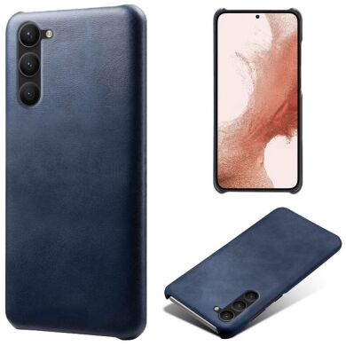 Защитный чехол Deexe Leather Back Cover для Samsung Galaxy S24 - Blue