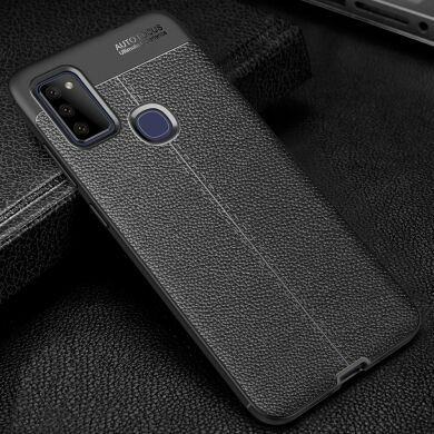 Защитный чехол Deexe Leather Cover для Samsung Galaxy M51 (M515) - Black