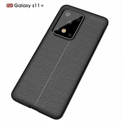 Защитный чехол Deexe Leather Cover для Samsung Galaxy S20 Ultra (G988) - Black