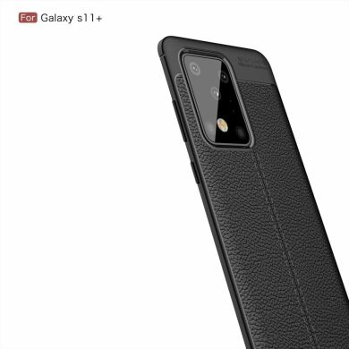 Защитный чехол Deexe Leather Cover для Samsung Galaxy S20 Ultra (G988) - Black