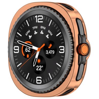 Защитный чехол Deexe Protective Frame для Samsung Galaxy Watch 8 Classic - Rose Gold