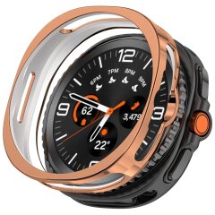 Защитный чехол Deexe Protective Frame для Samsung Galaxy Watch 8 Classic - Rose Gold