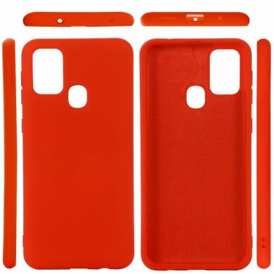 Защитный чехол Deexe Silicone Case для Samsung Galaxy M51 (M515) - Red