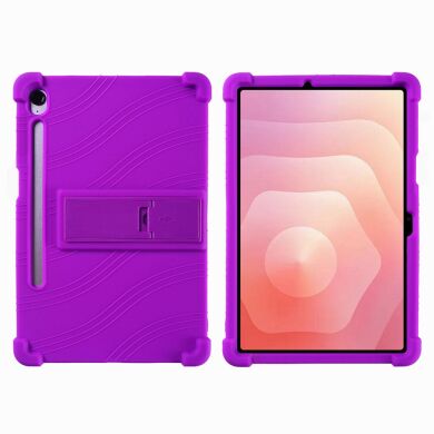 Защитный чехол Deexe Silicone Kickstand для Samsung Galaxy Tab S11 (X730/X736) - Purple