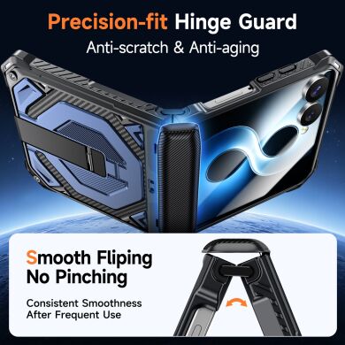 Защитный чехол Deexe Tank Stand для Samsung Galaxy Flip 8 - Orange