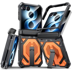 Защитный чехол Deexe Tank Stand для Samsung Galaxy Flip 8 - Orange