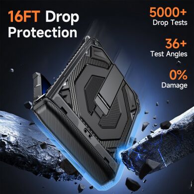 Защитный чехол Deexe Tank Stand для Samsung Galaxy Flip 8 - Orange