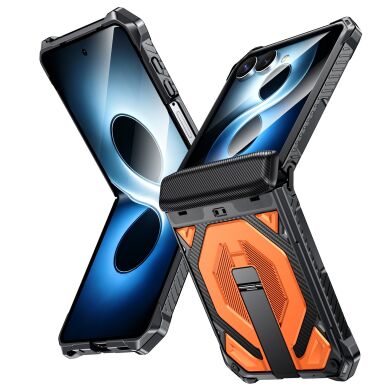 Защитный чехол Deexe Tank Stand для Samsung Galaxy Flip 8 - Orange