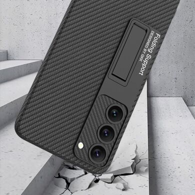 Защитный чехол GKK Leather Stand для Samsung Galaxy S23 Plus - Black