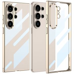 Захисний чохол GKK Space Frame для Samsung Galaxy S26 Ultra - Champagne Gold