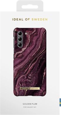 Защитный чехол iDeal Of Sweden Printed Case для Samsung Galaxy S21 (G991) IDFCAW20-S21-232 - Golden Plum