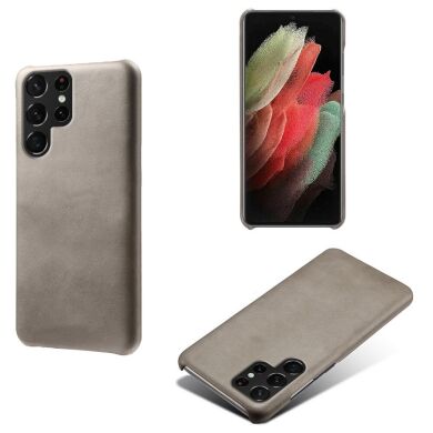 Защитный чехол KSQ Leather Cover для Samsung Galaxy S22 Ultra - Grey