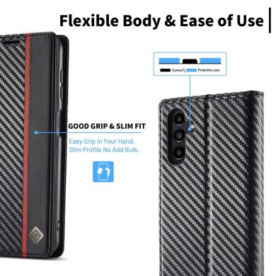 Захисний чохол LC.IMEEKE Carbon Fiber для Samsung Galaxy A56 (A566) - Vertical Stripe