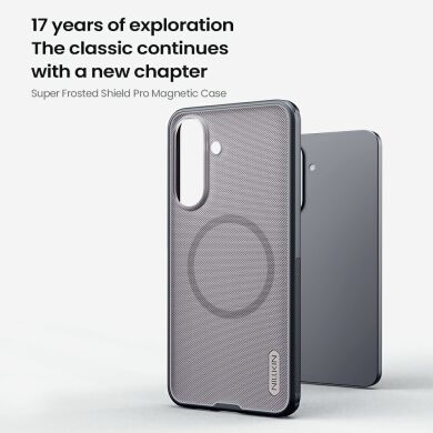Захисний чохол NILLKIN Super Frosted Shield Pro Magnetic для Samsung Galaxy A57 (A576) - Transparent Black