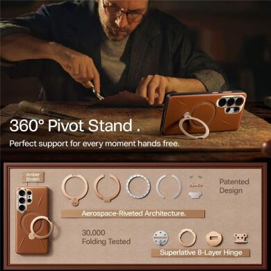 Защитный чехол TORRAS Ostand Q3 VegSkin (with MagSafe) для Samsung Galaxy S26 Ultra - Black