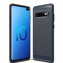 Защитный чехол UniCase Carbon для Samsung Galaxy S10 Plus - Dark Blue