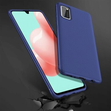 Защитный чехол UniCase Twill Soft для Samsung Galaxy A41 (A415) - Blue