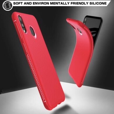 Захисний чохол UniCase Twill Soft для Samsung Galaxy M20 - Red