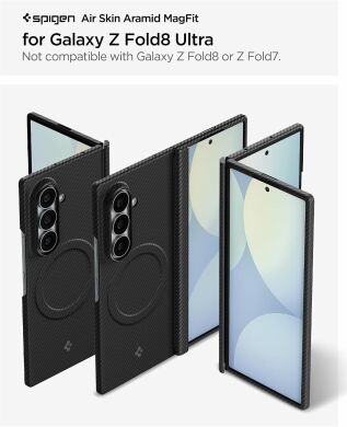 Защитный чехол Spigen AirSkin Aramid (MagFit) для Samsung Galaxy Fold 8 Ultra (ACS11510) - Black
