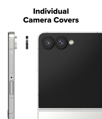 Комплект защитных стекол Ringke Camera Lens Frame Glass для Samsung Galaxy Flip 7 (8800293855927) - Black