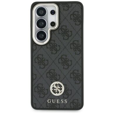 Чехол с ремешком Guess 4G Big Rhinestone Triangle Strap MagSafe для Samsung Galaxy S26 Ultra (S948) GUHMS26LP4G4DCSK - Black