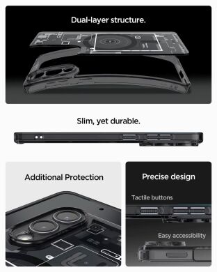 Захисний чохол Spigen (SGP) Ultra Hybrid Zero One (MagFit) для Samsung Galaxy S25 Edge (S937) ACS09415 - Black