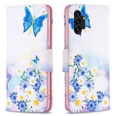 Чохол-книжка Deexe Color Wallet для Samsung Galaxy A13 (А135) - Butterfly and Flowers