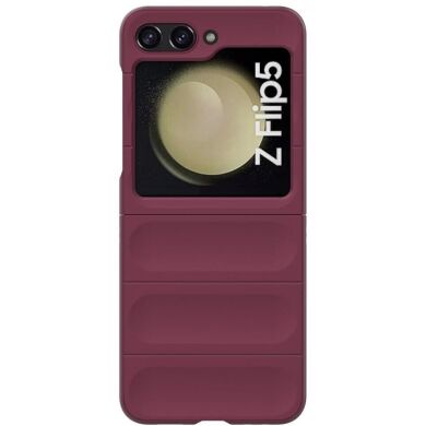 Защитный чехол Deexe Terra Case (FF) для Samsung Galaxy Flip 5 - Wine Red