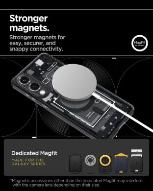 Захисний чохол Spigen (SGP) Ultra Hybrid Zero One (MagFit) для Samsung Galaxy S25 Edge (S937) ACS09415 - Black