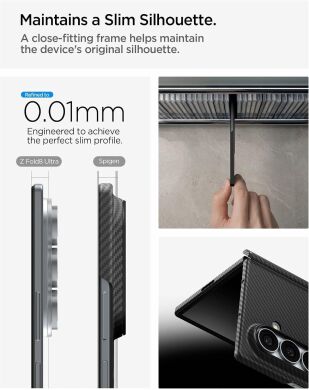 Защитный чехол Spigen AirSkin Aramid (MagFit) для Samsung Galaxy Fold 8 Ultra (ACS11510) - Black
