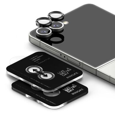 Комплект защитных стекол Ringke Camera Lens Frame Glass для Samsung Galaxy Flip 7 (8800293855927) - Black
