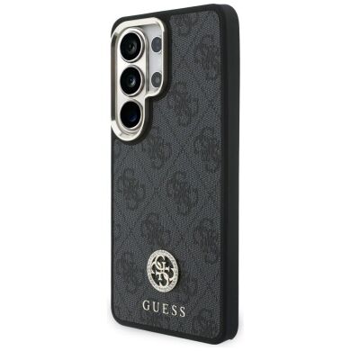 Чехол с ремешком Guess 4G Big Rhinestone Triangle Strap MagSafe для Samsung Galaxy S26 Ultra (S948) GUHMS26LP4G4DCSK - Black