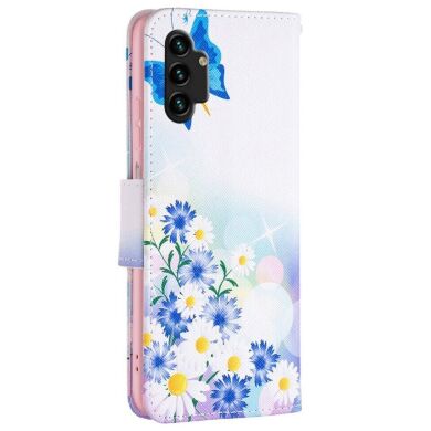 Чехол-книжка Deexe Color Wallet для Samsung Galaxy A13 (А135) - Butterfly and Flowers