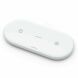 Беспроводное зарядное устройство USAMS US-CD120 2 in 1 Magnetic Wireless Charger (10W) - White. Фото 1 из 13