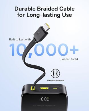 Зовнішній акумулятор Baseus EnerFill FC51 Bipow2 Pro 22.5W (20000mAh) + кабель Type-C (E0027701) - Black