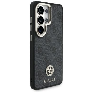 Чехол с ремешком Guess 4G Big Rhinestone Triangle Strap MagSafe для Samsung Galaxy S26 Ultra (S948) GUHMS26LP4G4DCSK - Black