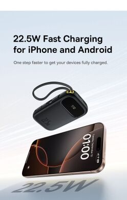 Внешний аккумулятор Baseus EnerFill FC31 22.5W (20000mAh) + кабель Type-C + Lightning (PPQD3) - Cosmic Black