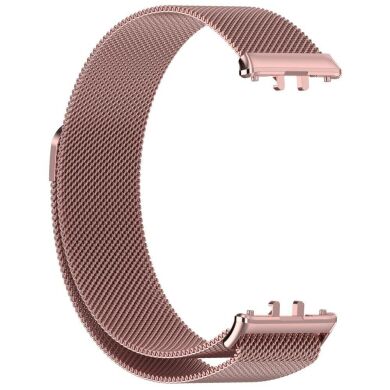 Ремешок Deexe Milanese Loop для Samsung Galaxy Fit 3 - Rose Pink