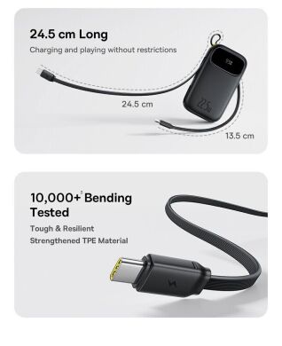 Внешний аккумулятор Baseus EnerFill FC31 22.5W (20000mAh) + кабель Type-C + Lightning (PPQD3) - Cosmic Black
