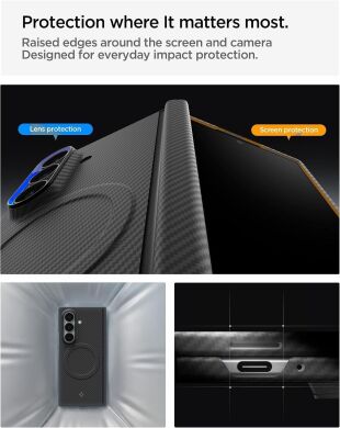 Защитный чехол Spigen AirSkin Aramid (MagFit) для Samsung Galaxy Fold 8 Ultra (ACS11510) - Black
