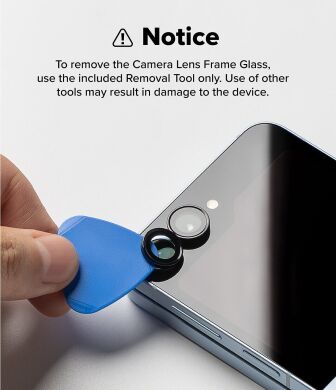 Комплект защитных стекол Ringke Camera Lens Frame Glass для Samsung Galaxy Flip 7 (8800293855927) - Black