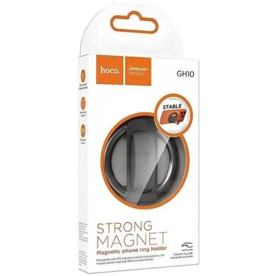 Магнитное кольцо-держатель Hoco GH10 - Metal Gray