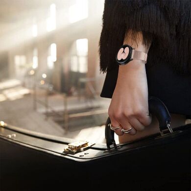 Ремінець Deexe Metal Bracelet для годинників з шириною кріплення 20мм - Rose Gold