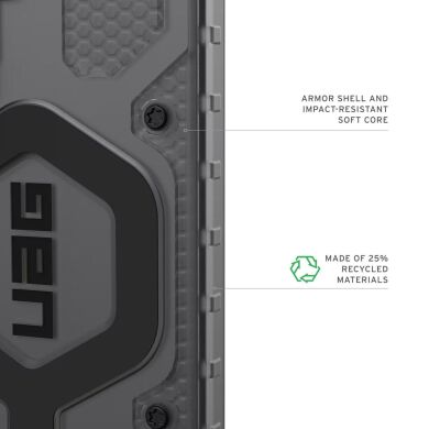 Ударостійкий чохол URBAN ARMOR GEAR Pathfinder Clear MagSafe для Samsung Galaxy S26 (S942) 214528113140 - Ash / Black