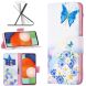 Чехол-книжка Deexe Color Wallet для Samsung Galaxy A13 (А135) - Butterfly and Flowers. Фото 1 из 8